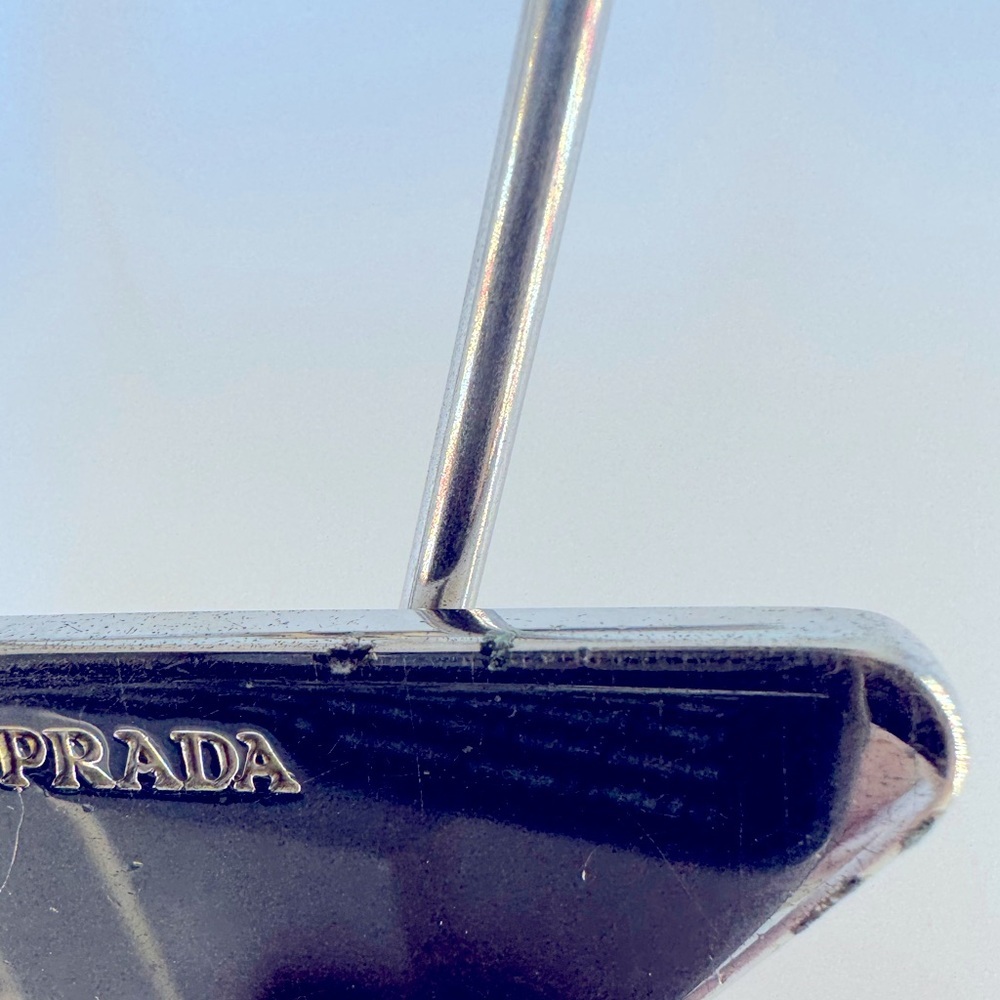 Prada Clip Keychain Triangle M718 Made in Italy Silver Metal Logo Runway Edition - Picture 7 of 12